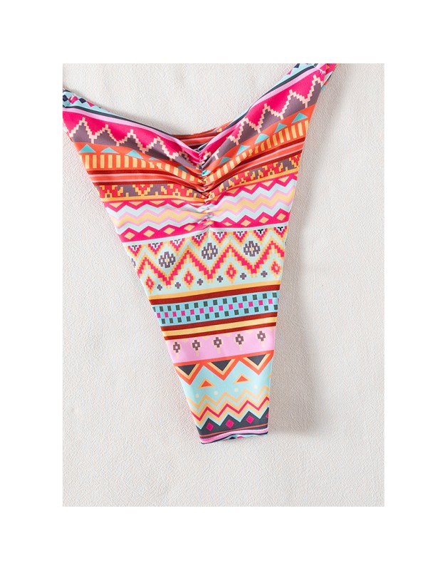 2026New Swimsuit ModelbikiniSmall Pendant Print Tie Three-Point Sexy Two-Piece Bikini JY1056