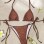 Sexy Coffee Bikini Set Women Pearls Strap Push up Bandage Thong Swimsuit Brazilian Summer Bathing Suit Micro Swimwear Set JY1073