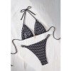 Dot Print Bikini Set Retro High Waisted Swimsuit Women Adjustable String Tie Two Piece Bathing Suit for Beach JY1051