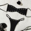 2026 New Metal Rings Mini Micro Thong Bikini Women Swimwear Swimsuit Two-pieces Bikini Set Bather Bathing Suit Swim Lady JY1050