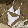 New Solid Color Metal Starfish Pendant Lace-up Sexy Triangle Cup Bikini Swimsuit JY1053