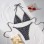 Dot Print Bikini Set Retro High Waisted Swimsuit Women Adjustable String Tie Two Piece Bathing Suit for Beach JY1051