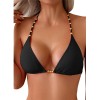 Bead Tie Sexy Split Bikini Set Women Halter Strappy Swimsuit Women Swimwear Two-pieces Bathing Suit JY1059