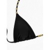 Bead Tie Sexy Split Bikini Set Women Halter Strappy Swimsuit Women Swimwear Two-pieces Bathing Suit JY1059