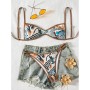 Circyy Sexy Bikini Set Women Fashion Print Beachwear Halter Backless Holiday Female Split Swimsuit Summer New Chic Bathing Suit JY1055
