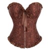 Women Sexy Jacquard Overbust Bustiers and Corsets Plus Size M1795