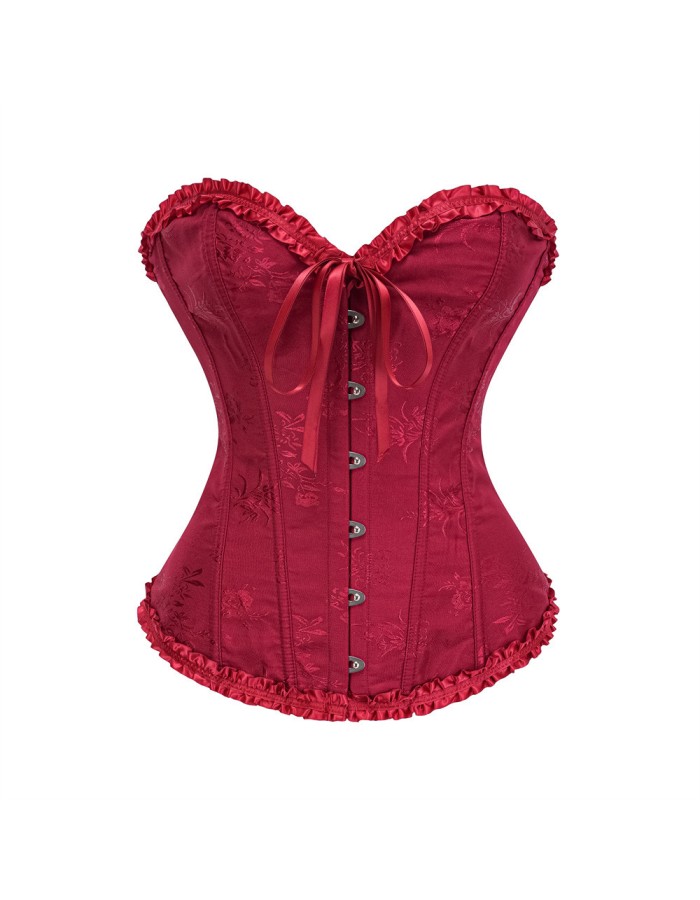 Women Sexy Corsets Bustiers Floral Burlesque Vintage Corset M26046