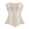 Women Overbust Corsets Tops Lace Up Sleeveless Gothic Steampunk Bustiers Body Shaper Lingerie Ladies Long Torso White Clothes QF914