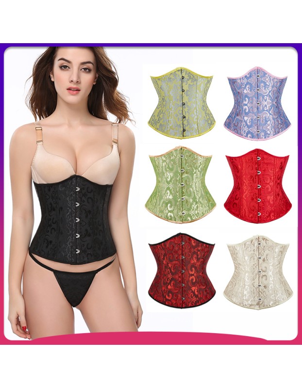 Hot sale women sexy jacquard corset M1719