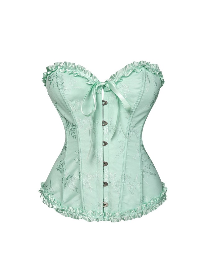 Women Sexy Corsets Bustiers Floral Burlesque Vintage Corset M26046