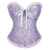Women Sexy Jacquard Overbust Bustiers and Corsets Plus Size M1795