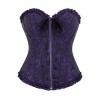 Women Sexy Jacquard Overbust Bustiers and Corsets Plus Size M1795