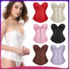 sexy black jacquard corset m1835C