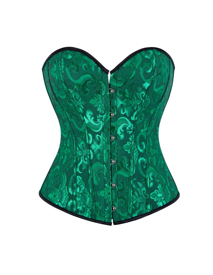 sexy black jacquard corset m1835C