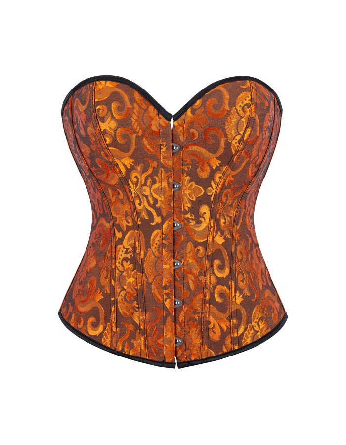 sexy black jacquard corset m1835C