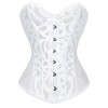 Sexy Black Mesh Overbust Corset M1312