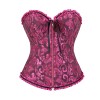 Women Sexy Jacquard Overbust Bustiers and Corsets Plus Size M1795
