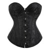 sexy black jacquard corset m1835C