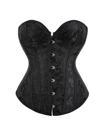sexy black jacquard corset m1835C