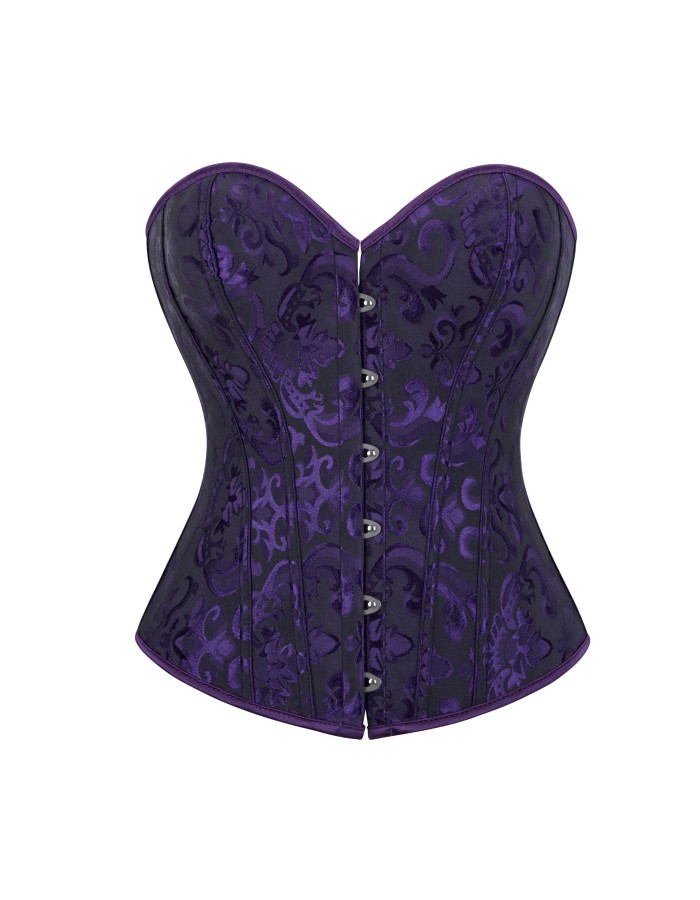 sexy black jacquard corset m1835C
