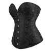 sexy black jacquard corset m1835C