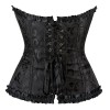 Women Sexy Jacquard Overbust Bustiers and Corsets Plus Size M1795