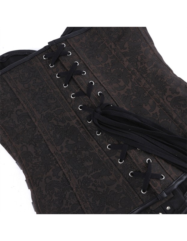 Steampunk Clothing Women Corset Top Plus Size Overbust Pirate Bustier Lace Up Costume Gothic Corselet  CY325