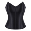 Women Steampunk Gothic Faux Leather Overbust Corset Top Vintage Pirate Costume Body Trainer Lingerie Burlesque Bustier Plus Size XF361