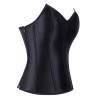 Women Steampunk Gothic Faux Leather Overbust Corset Top Vintage Pirate Costume Body Trainer Lingerie Burlesque Bustier Plus Size XF361