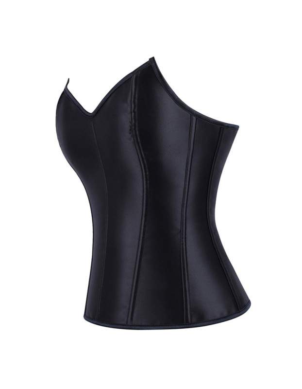 Women Steampunk Gothic Faux Leather Overbust Corset Top Vintage Pirate Costume Body Trainer Lingerie Burlesque Bustier Plus Size XF361
