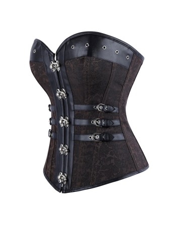Steampunk Clothing Women Corset Top Plus Size Overbust Pirate Bustier Lace Up Costume Gothic Corselet  CY325