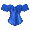 Solid Color Satin Lace Corset Tops Sexy Off Shoulder Warp Chest Bustier s Women Lingerie Bustiers Blalck Red White KKX1808