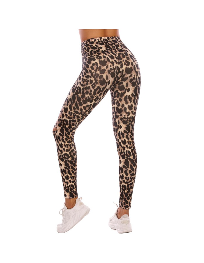 Women Summer Casual Loose Wide Leg Trousers Slim Yoga Waist Leggings Wowens High Outer Sports Pants Hole Women'S Sports Pants