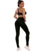 Women Summer Casual Loose Wide Leg Trousers Slim Yoga Waist Leggings Wowens High Outer Sports Pants Hole Women'S Sports Pants