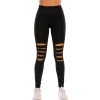 Women Summer Casual Loose Wide Leg Trousers Slim Yoga Waist Leggings Wowens High Outer Sports Pants Hole Women'S Sports Pants