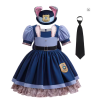 Kids Cosplay Judy Hopps Police Dress Girl Officer Bunny Dress up Children Carnival Birthday Halloween Party Princess Costumes 25034