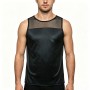 Mens Vest U-neck Chest Mesh Sleeveless T-Shirts Tops Summer Casual Sports Tank Tee Tshirt Clothing For Men Plus Size N861