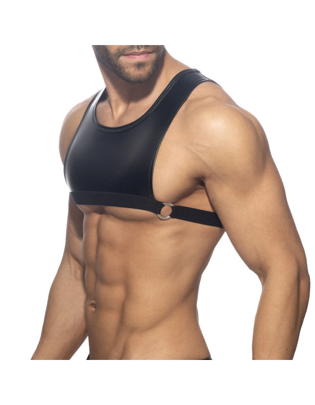 Mens Adult Glossy Cropped Tank Top Solid Color Sleeveless Corset Vest Tops Swimwear Bodybuilding Sports Bra Vest Tee Nightwear N864