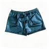 Sexy Mens Boxer Shorts PU Leather Wetlook Penis Pouch Boxers Trunks Open Butt Underwear Gay Front Open Underpants Men's Lingerie N856