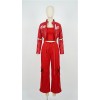 Red Street Dance Outfit for Women Hip Hop Jazz Performance Costume for Students Sports Day Cheerleading Uniform YM0835