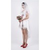 Halloween Horror Ghost Bride Cosplay Costume Dark Bloody Wedding Dress Stage Performance Outfit for Halloween Party for Women YM8768