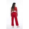 Red Street Dance Outfit for Women Hip Hop Jazz Performance Costume for Students Sports Day Cheerleading Uniform YM0835