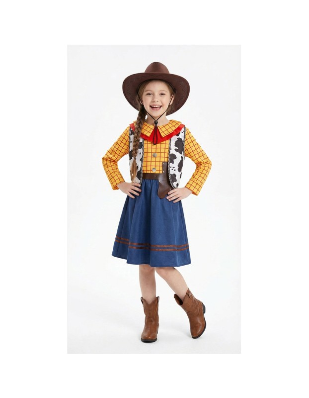 Cosplay Story Woody Costume Sets Cowboy Christmas Dress Unisex Sheriff's Halloween Carnival Dress Up Party Toy Stage Performance YM8788