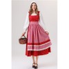 Retro Bavarian Traditional Dirndl Dress for Women Costume for Cosplay Maid Outfit for Oktoberfest Folk Festival Vintage YM0839