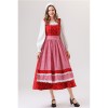 Retro Bavarian Traditional Dirndl Dress for Women Costume for Cosplay Maid Outfit for Oktoberfest Folk Festival Vintage YM0839