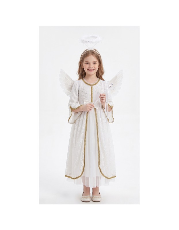 Angel Cosplay Costumes Children's Day school play Stage Performance Outfits wing Girls Carnival Party Fancy Dress Costumes YM8797
