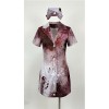 Halloween Zombie Nurse Costume for Cosplay Bloody Scary Party Outfit Horror Stage Performance Dress for Adults