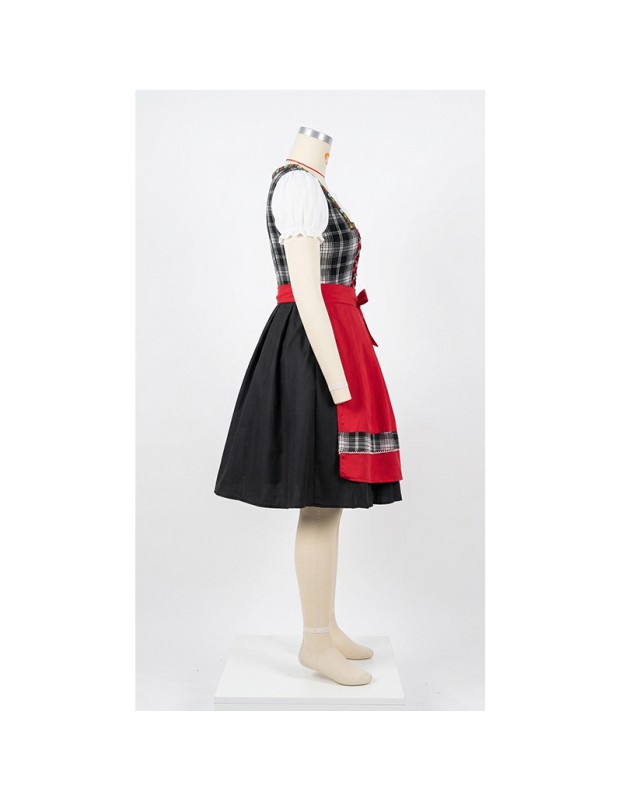 Dirndl Dress for Oktoberfest Bavarian Traditional Costume for Women Cosplay Festival Party Stage Performance Outfit YM8781
