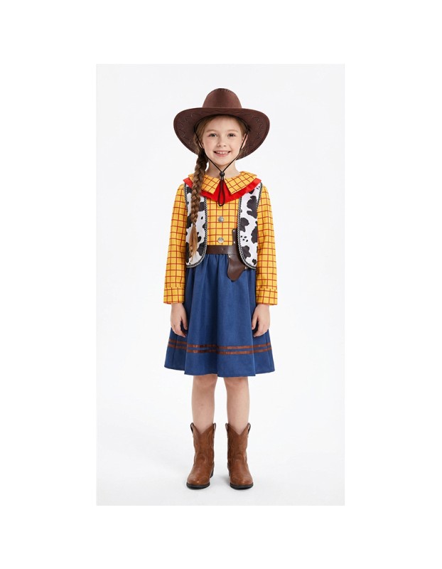 Cosplay Story Woody Costume Sets Cowboy Christmas Dress Unisex Sheriff's Halloween Carnival Dress Up Party Toy Stage Performance YM8788