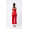 Red Street Dance Outfit for Women Hip Hop Jazz Performance Costume for Students Sports Day Cheerleading Uniform YM0835